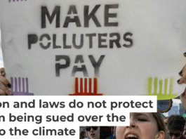 Across the U.S., people are calling for companies to pay for the damage they have done to the environment. Alex Kent/AFP via Getty Images